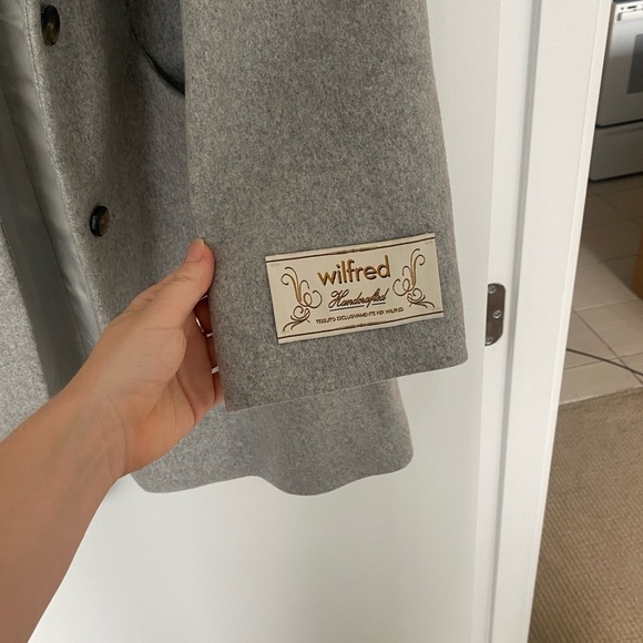 Wilfred The Cacoon Coat New-Virgin Wool, size L, Heather Light Grey - Picture 6 of 16